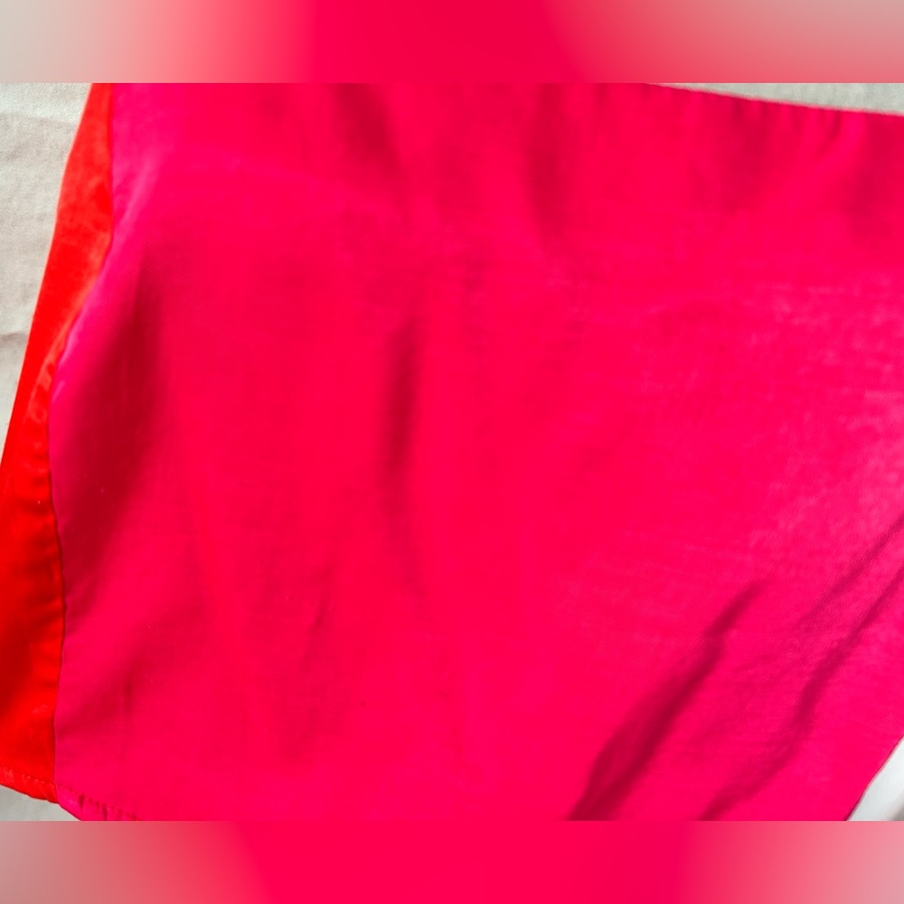Petal & Pup Pink, Orange Colorblock Crop Top & Maxi Hi-Lo Skirt Set, Size 8 - Picture 15 of 16